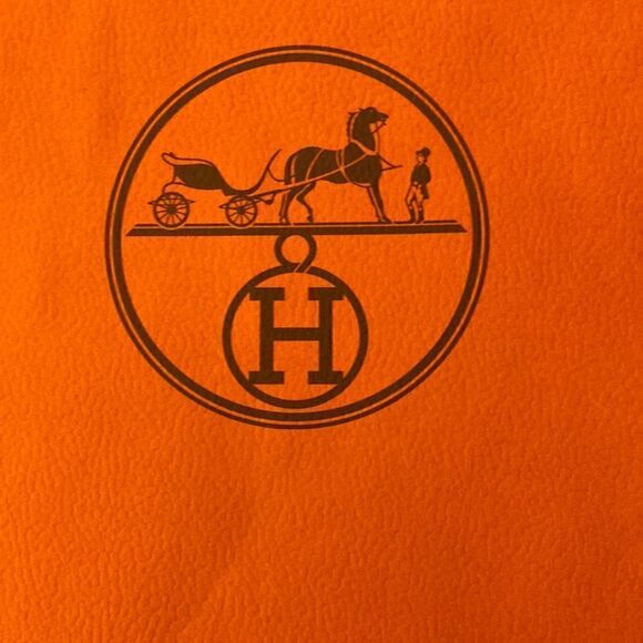 Hermes Authentic Shopping Bag.  8.25 x 11.25 in. - Picture 2 of 4